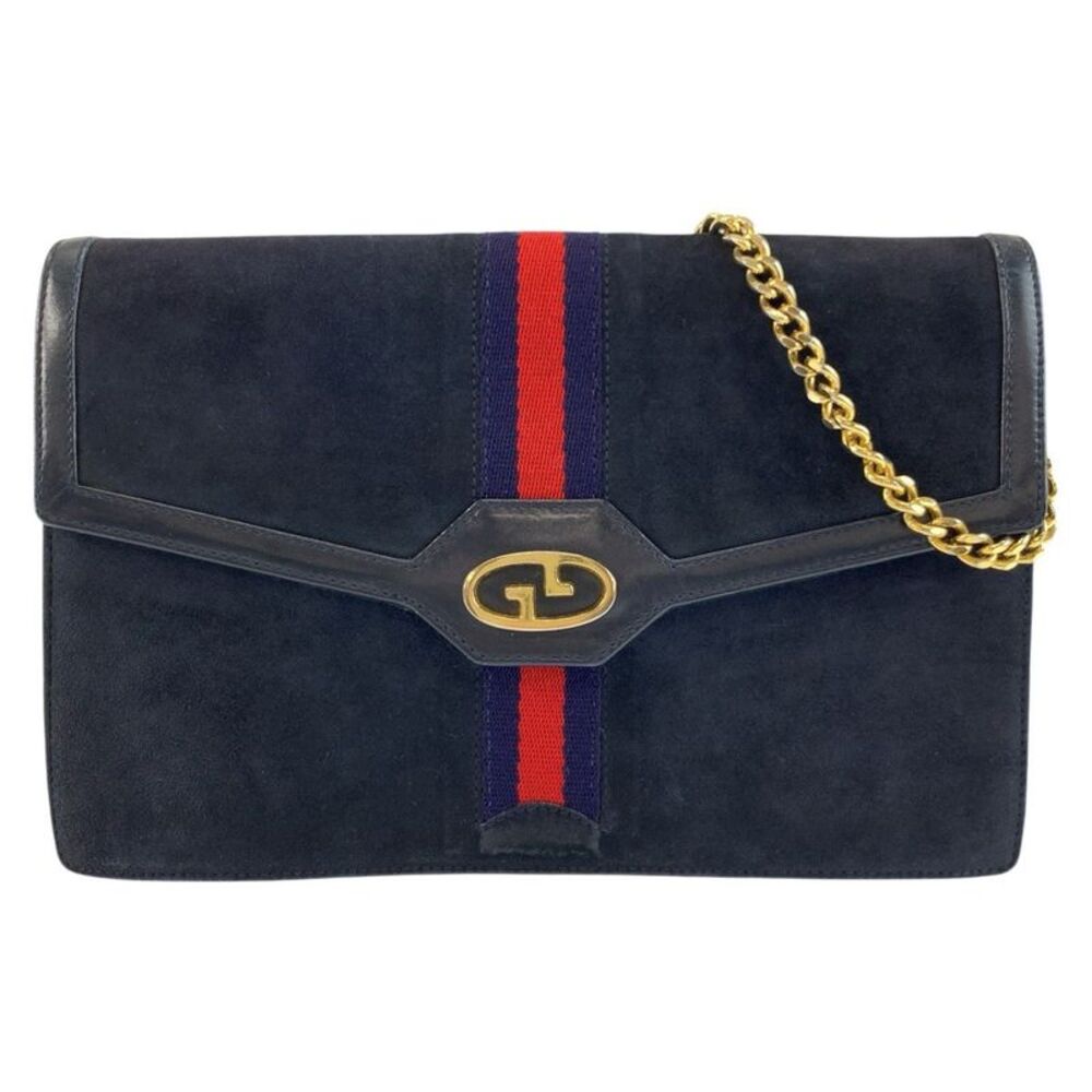 Gucci Suede Chain Shoulder Bag
